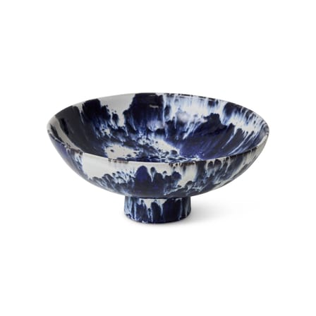 Coupe Ceramic céramique bleu / Ø 26 x H 11 cm - HK LIVING