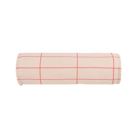 Coussin Vibes Cylinder tissu rose / Ø 16 x L 50 cm - NOBODINOZ