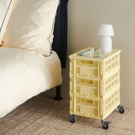 Couvercle  métal jaune / Pour panier Colour Crate Medium 26,5 x 34,5 cm - Hay