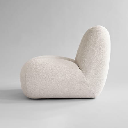 Fauteuil rembourré Toe blanc / Tissu bouclé - 101 COPENHAGEN