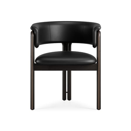 Fauteuil rembourré Volita INDOOR cuir noir - MORPHO
