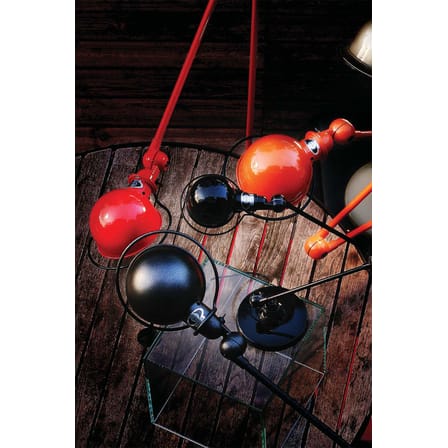 Lampadaire Loft Zigzag métal noir / 6 bras - H max 240 cm - Jieldé