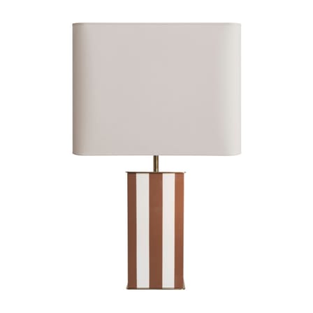 Lampe de table Elysée tissu bois orange / H 71 cm - RED Edition