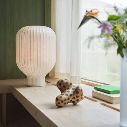 Lampe de table Strand tissu blanc / Ø 40 x H 59 cm - Muuto