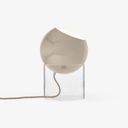 Lampe de table Topan VP13 métal beige / H 31 cm - Verner Panton, 1959 - &tradition