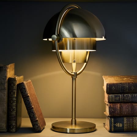 Lampe extérieur sans fil rechargeable Multi-Lite métal or / Louis Weisdorf, 1972 - Gubi