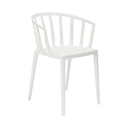Poltrona impilabile Venice materiale plastico bianco - Kartell