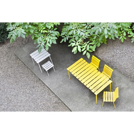 Aligned Rectangular table metal yellow / By Maarten Baas - 170 x 85 cm / Aluminium - valerie objects