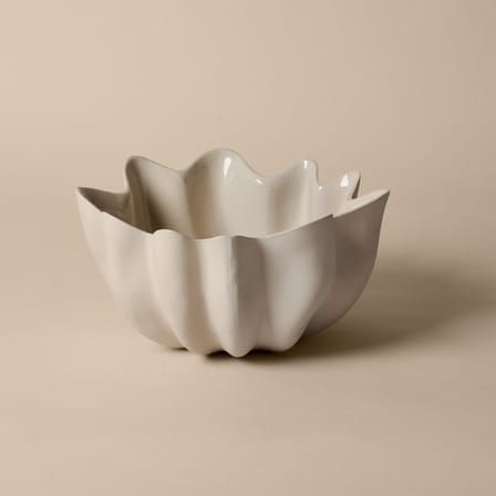 Saladier Nium Large céramique blanc / Ø 36 x H 18 cm - Ferm Living