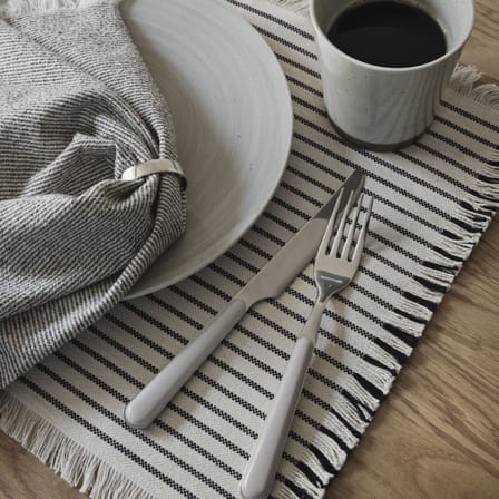 Set de couverts Marstal métal gris / 8 pièces (2 personnes) - BROSTE COPENHAGEN