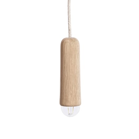 Suspension Luce Long bois naturel / Ø 6 x H 19 cm - Hartô