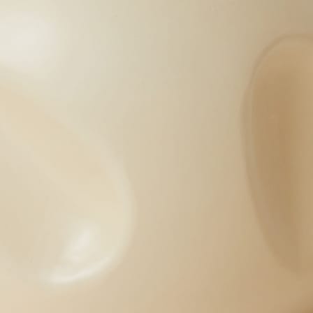 Table d'appoint Currents céramique beige / Ø 50 x H 32 cm - HK LIVING