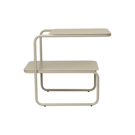 Table d'appoint Level métal beige / 55 x 35 x H 45 cm - Ferm Living