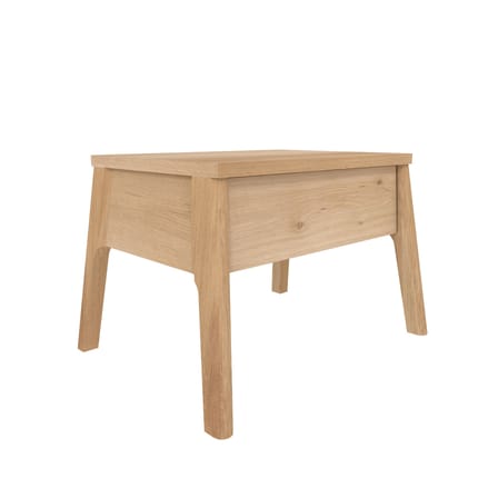 Table de chevet Air bois naturel / Chêne massif - 1 tiroir - Ethnicraft
