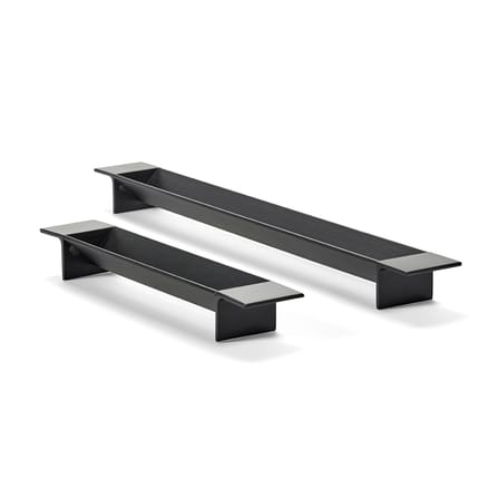 Tablett L-Tray Small metall schwarz / Früchtekorb - L 39 cm - Serax
