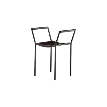 Tabouret Savonarola métal noir / H 48 cm - Maurizio Peregalli, 1984 - Zeus