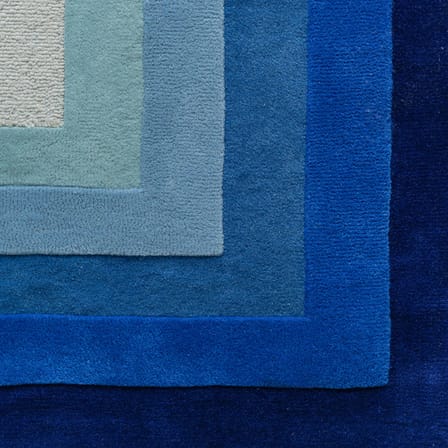 Tapis Blue Lens / 210 x 140 cm - Tufté main - COLORTHERAPIS