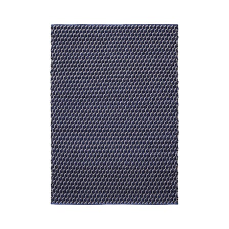 Tapis Channel bleu / 140 x 200 cm - Tissé main - Hay