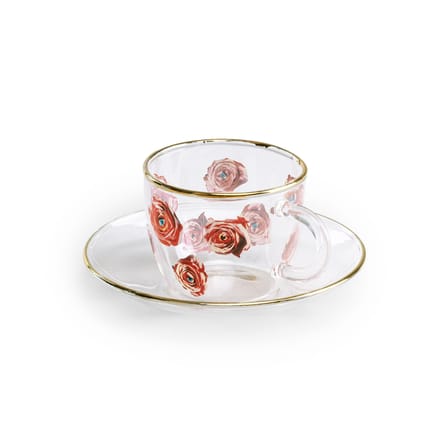 Tasse à café Toiletpaper - Roses verre multicolore - Seletti