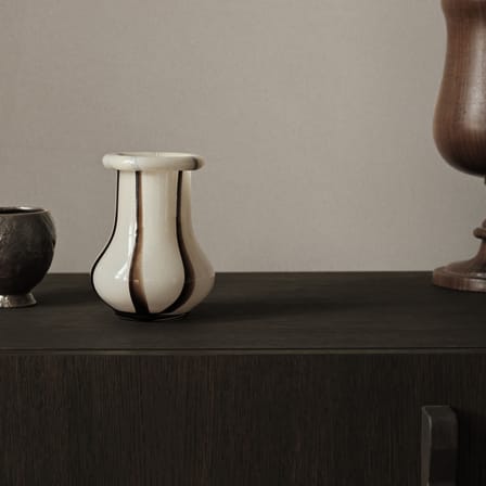 Vase Riban Small glas beige / Ø 10.8 x H 15 cm - Handgemacht - Ferm Living