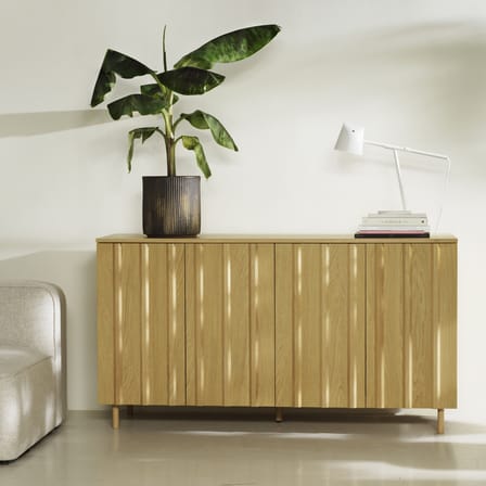 Buffet Rib bois noir / L 159 x H 86,5 cm - Normann Copenhagen