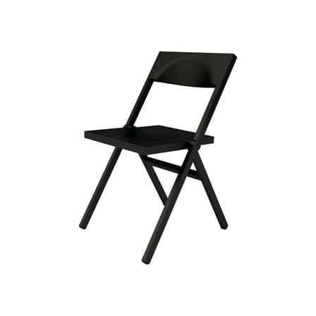 Chaise pliante Piana plastique noir / David Chipperfield, 2011 - Alessi