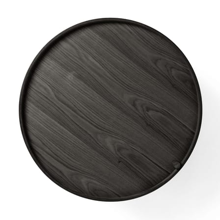 Couchtisch Turning table holz schwarz / mit Staufach - Ø 65 cm - Audo Copenhagen
