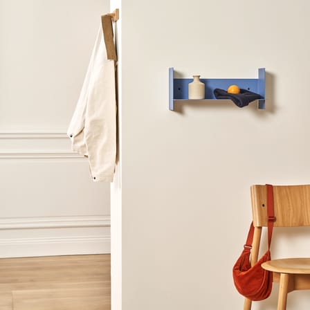 Étagère Pli métal bleu / L 45 x P 15 cm - TIPTOE