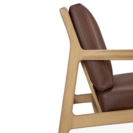 Fauteuil rembourré Jack Indoor cuir Burgundy - Ethnicraft