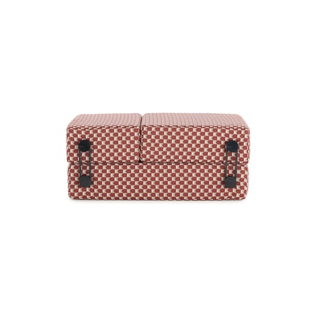 Chauffeuse convertible Trix OUTDOOR x Liberty tissu rouge / Lit d'appoint - Kartell