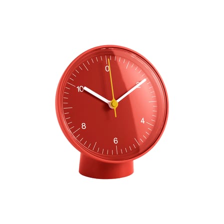 Horloge à poser  plastique rouge / Jasper Morrison - Recyclé - Hay