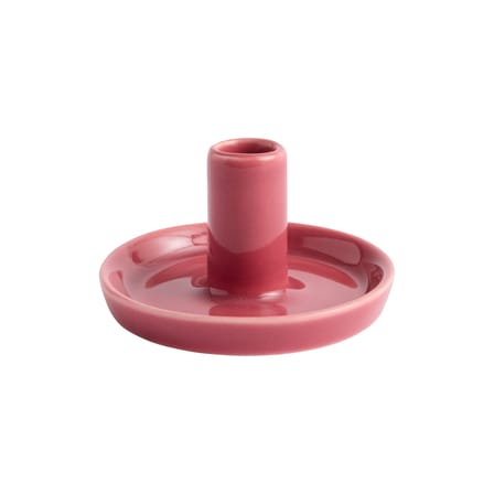 Kerzenleuchter Disc XS keramik rosa / Für lange dünne Kerzen mit einem Durchmesser von 1,2 cm - Hay