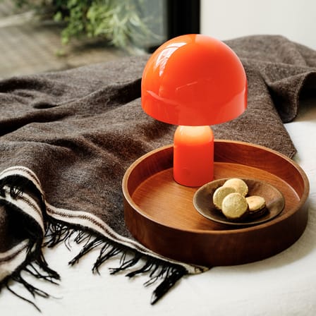 Lampada senza fili ricaricabile Bell LED materiale plastico arancione - Tom Dixon