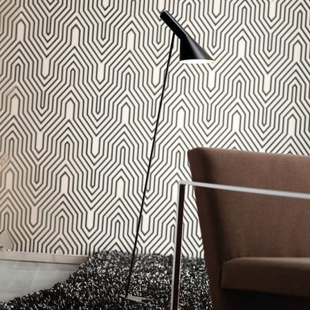 Lampadaire AJ métal noir / H 130 cm - Arne Jacobsen, 1960 - Louis Poulsen