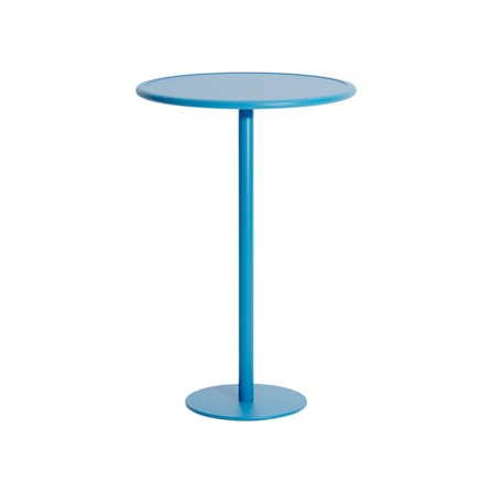 Mange-debout Week-end métal bleu / Ø 70 x H 105 cm - Aluminium - Petite Friture