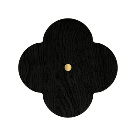 Patère Andrée bois noir Large / Ø 10 cm - Hartô