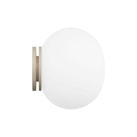 Applique Mini Glo-Ball verre blanc / Plafonnier - Ø 11 cm - Flos
