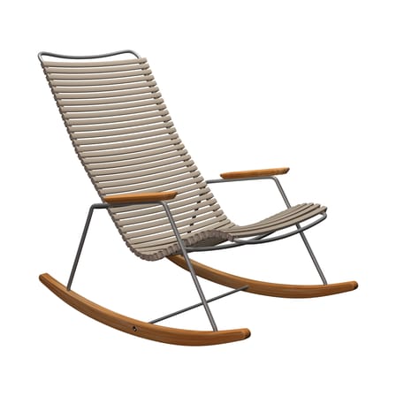 Rocking chair Click plastique beige - Houe