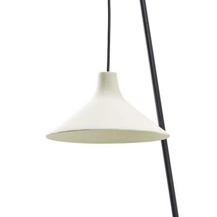 Applique con presa Seam Small ceramica bianco / H 75 cm - Serax