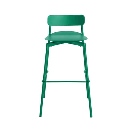 Tabouret haut empilable Fromme métal vert / H 75 cm - Aluminium - Petite Friture
