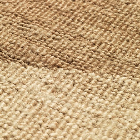 Tappeto Studie fibre beige / 140 x 200 cm - Iuta intrecciata a mano - Ferm Living