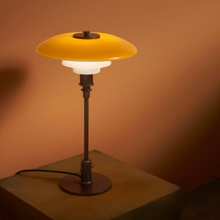 Tischleuchte PH 3/2 glas orange Centenary Edition - Louis Poulsen