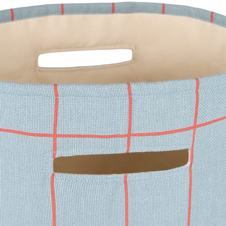 Korb Vibes textil blau / H 56 cm - NOBODINOZ