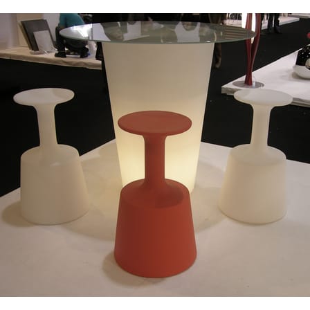 Tabouret de bar Drink plastique blanc / H 75 cm / Seconde vie - Slide