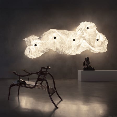 Applique Maap 2 / 240 x 155 cm - Mur lumineux modelable en Tyvek - Flos