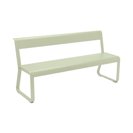 Banc avec dossier Bellevie métal vert / L 161 cm - 4 places - Fermob
