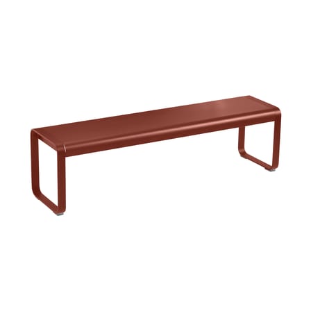 Banc Bellevie métal rouge marron / L 161 cm - 4 places - Fermob
