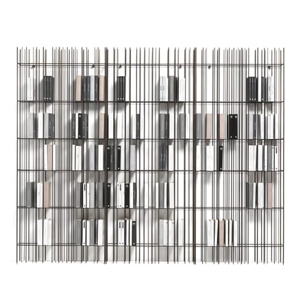 Bibliothèque Metrica Wall A / L 78 cm x P 13 cm x H 190 cm - Structure seule (étagères vendues séparément) - Mogg