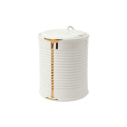 Boîte Estetico Quotidiano Anniversary céramique blanc Medium / Ø 10 x H 12 cm - Seletti