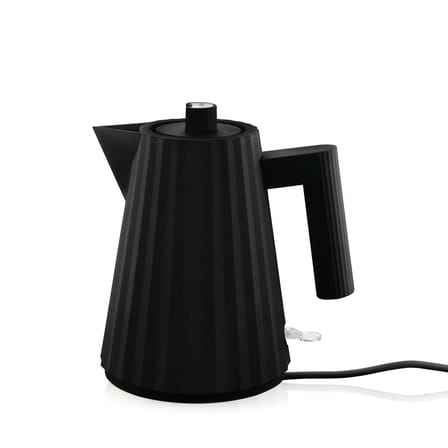 Plissé Electric kettle plastic material black / 1 L - UK version - Alessi